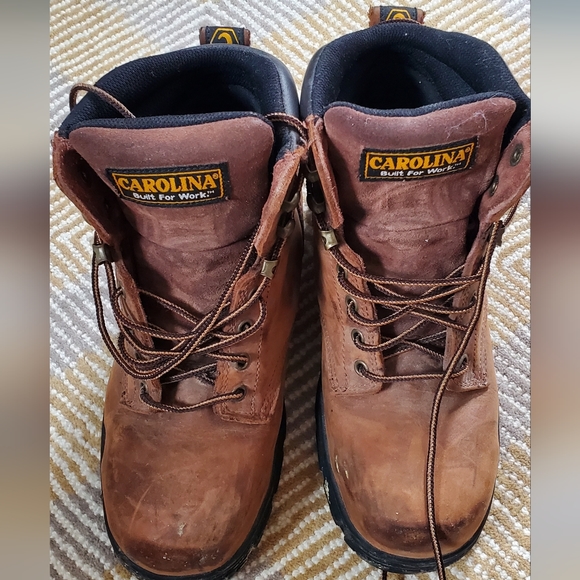 Carolina Men's Steeltoed Workboots Genuine Leather - Picture 5 of 7